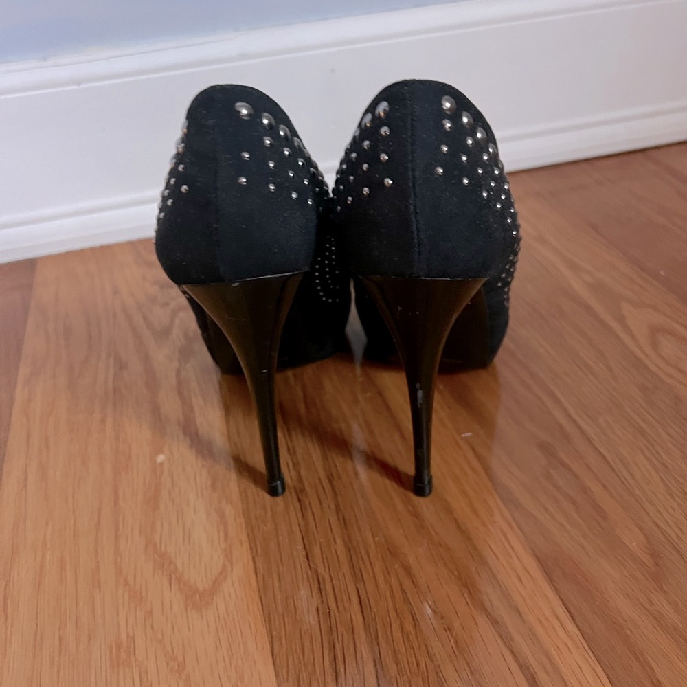 Excellent condition Elsa Ducci stiletto and platform décolleté 👠black with studs - Picture 4 of 5